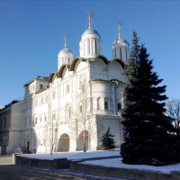 Вид на Патриарший дворец и церковь Двенадцати апостолов