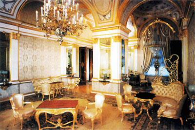 Убранство Гостиной императрицы в Собственной половине Большого Кремлевского Дворца