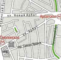Мемориальная квартира А.С. Пушкина на Арбате, схема проезда