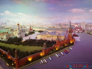 Московкий Кремль - вид с высоты птичьего полета