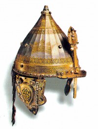 Парадный шлем царя Михаила Федоровича, по преданию ранее принадлежал Александру Невскому